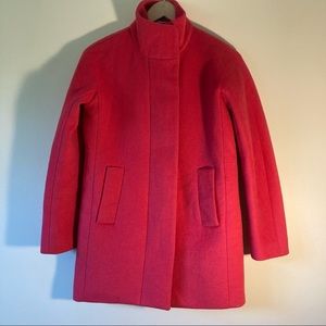 J. Crew wool blend boyfriend straight cut coat